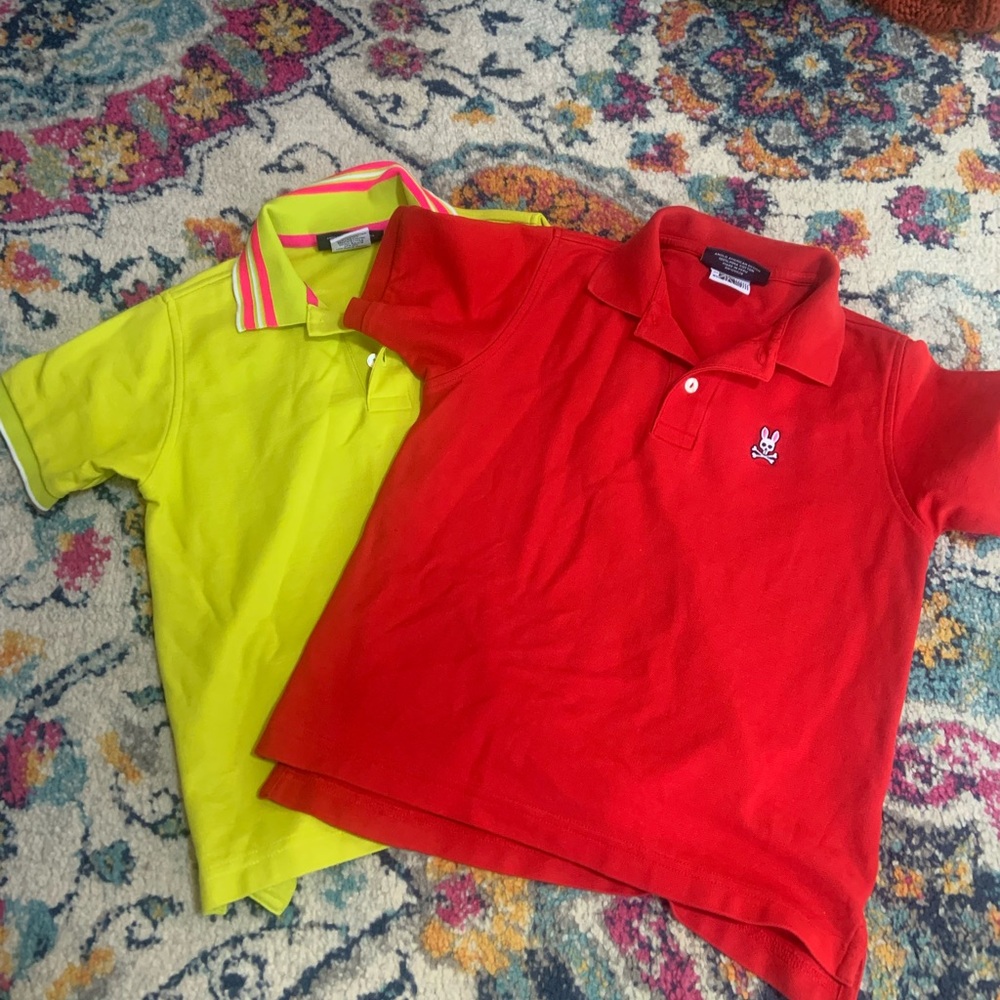 Psycho Bunny Lot of boys shirts sz m(8)